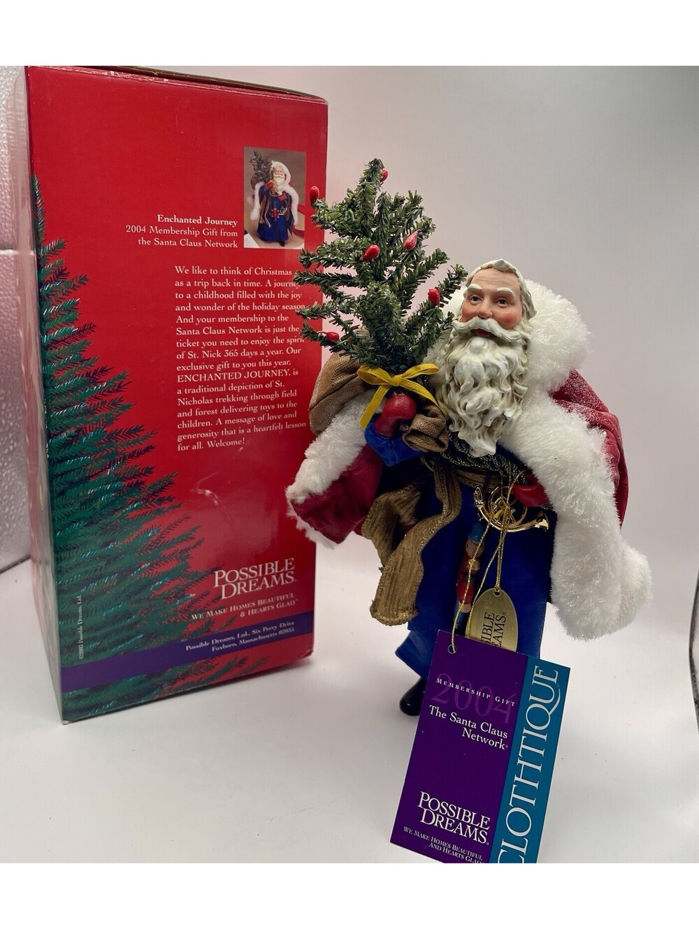 Clothique Possible Dreams"Enchanted Journey" Santa Claus 2004 Membership Gift